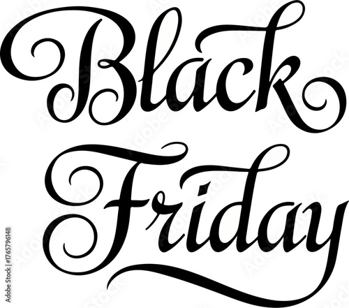 black friday lettering