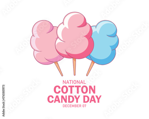 Colorful Cotton Candy Delight A Sweet Celebration for National Cotton Candy Day, Easter, and Childrens Day