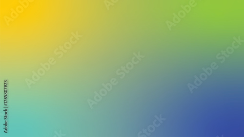 Vibrant abstract gradient of yellow green and blue squares