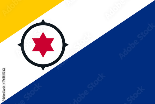 Bonaire Caribbean Leeward Netherlands Antilles flag background