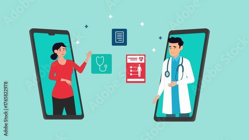 Online doctor consultation using a smartphone app