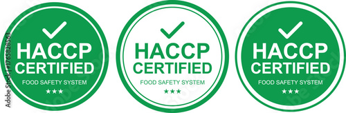 HACCP Certified Badge for Food Safety and Quality Assurance
