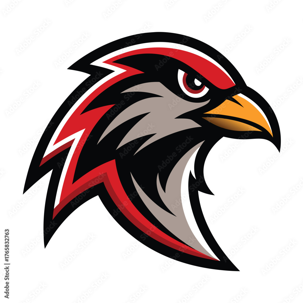 Obraz premium Luxury Bird Head Branding Logo Template