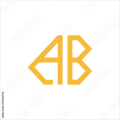Modern AB Letter Logo – Minimalist Double Letter Monogram Design.