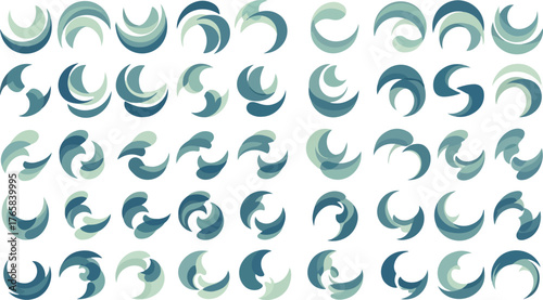 Organic Swirl and Dynamic Curve Icons