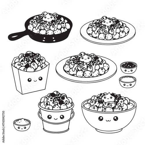 Loaded Sweet Potato Tots  Vector.  Loaded Sweet Potato Tots Vector bundle.  Loaded Sweet Potato Tots vector, illustration, lineart, clipart 