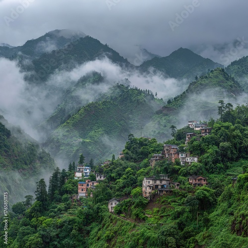 MountainVillageInCloudyValley