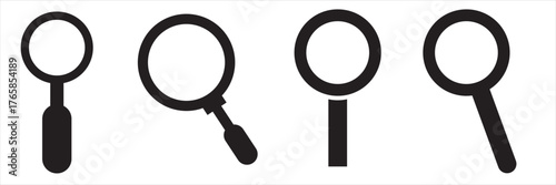 Search icon. SEO, management, finding, research and more. Editable stroke.