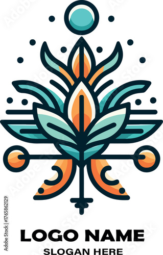 Orixas logo icon vector white background .