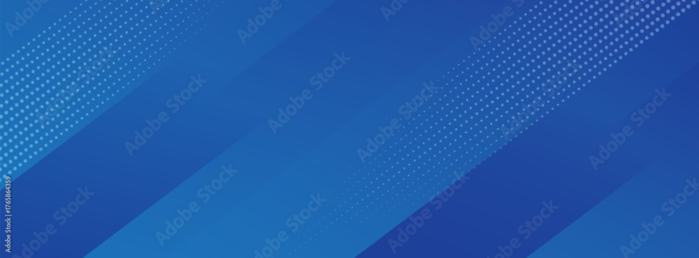 Obraz premium Abstract banner design with blue geometric background. Blue banner background. Vector abstract graphic design banner pattern background template