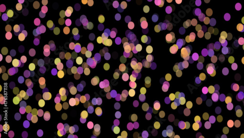 Abstract template - particle dot or ball blinking, abstract illustration. Holiday happy new year