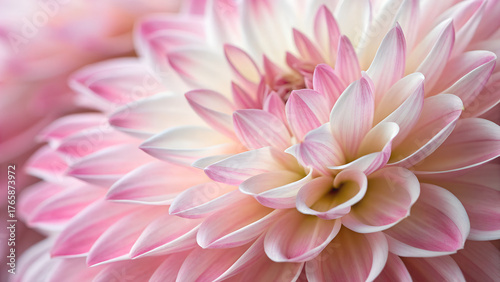 Close-up of fluffy pink and white textured fibers of a flower
