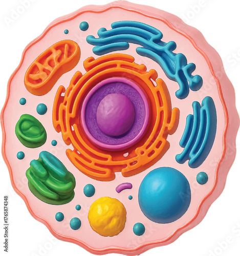 3d rendered illustration of a biological cell.