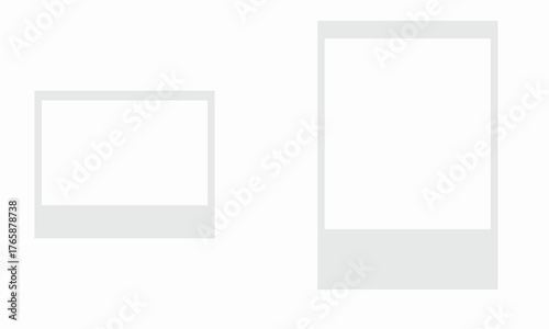  Polaroid Frames in different sizes: Realistic Photo Templates. Vector illustration . EPS 10