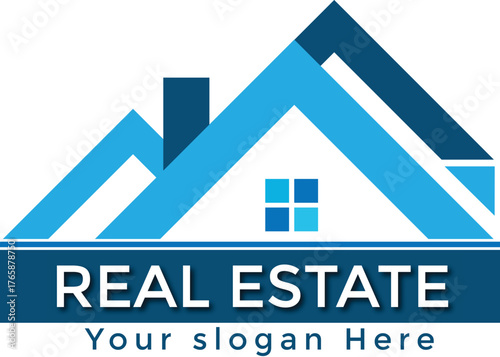Modern Real Estate Logo Design for Property and Construction Business