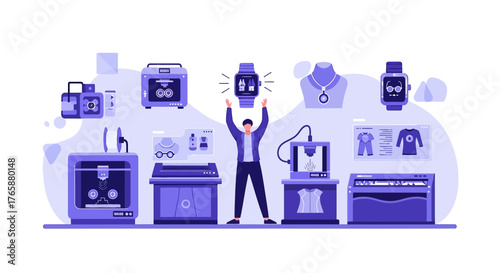 Innovation showcase: a visual representation of 3d printing technology and customization