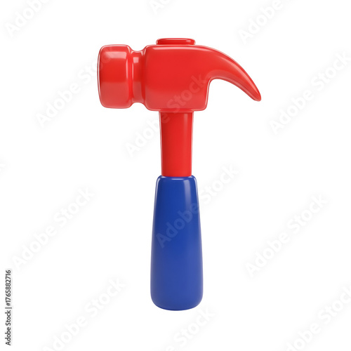 Cartoon Hammer Toy with Transparent Background