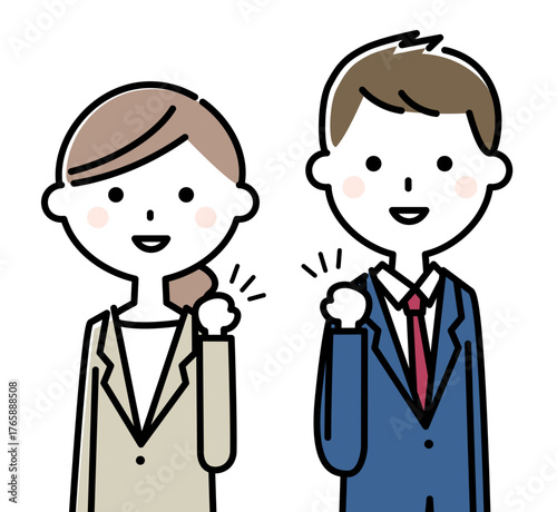 ビジネスシーン 同僚