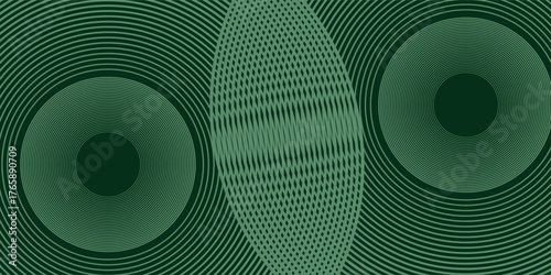 Dark green abstract background with diagonal rounded lines modern simple