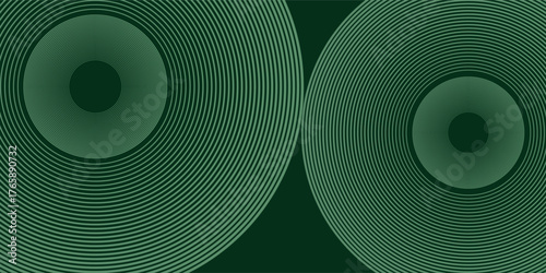 Dark green abstract background with diagonal rounded lines modern simple. Geometric stripe line art design