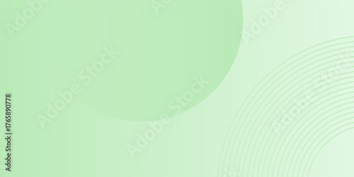 Minimalist soft Abstract Background in Gradient green and white modern