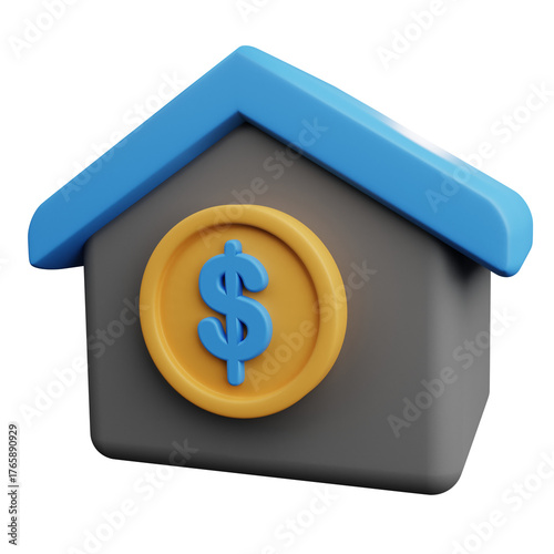 house with dollar sign