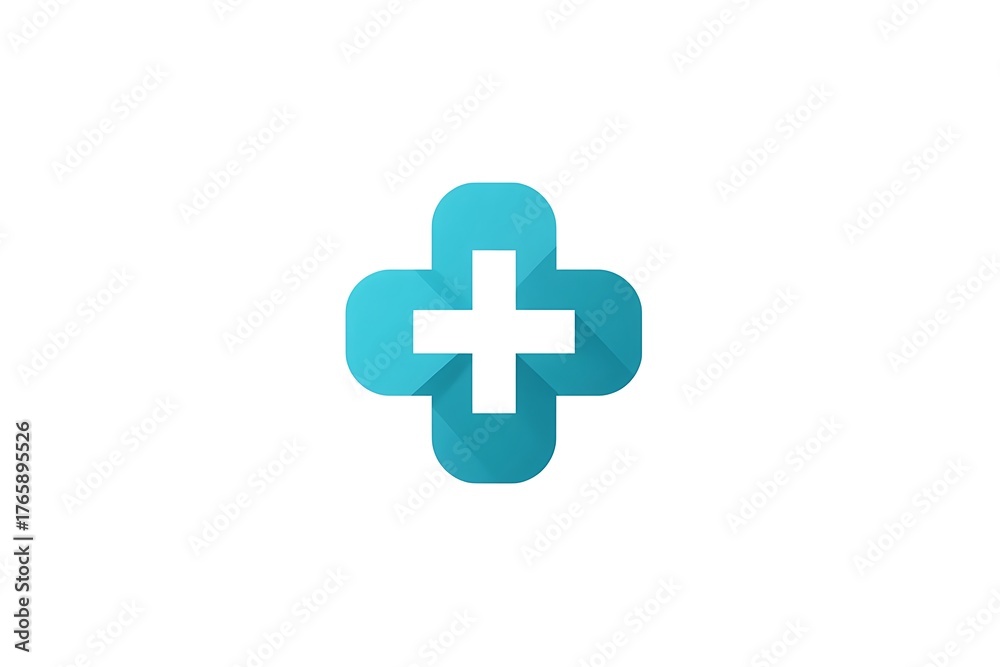 Fototapeta premium Medical cross plus sign symbol healthcare concept