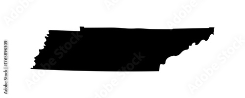 Tennessee state map silhouette