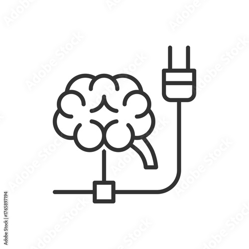 Brain Plug Icon