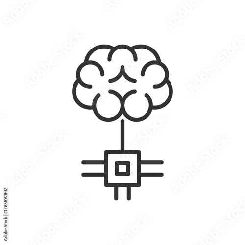 Artificial Intelligence Chip Icon