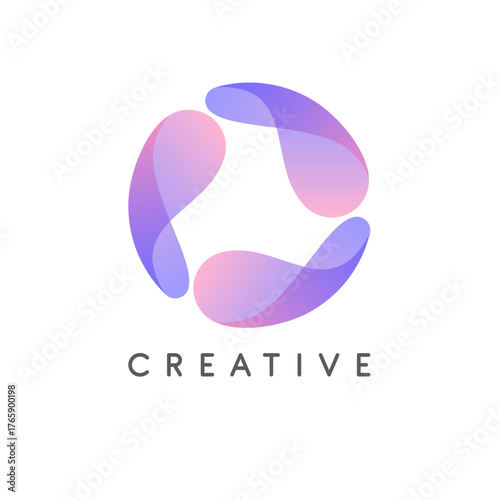 Vector logo design template for business. Global icon. Creative sign.
