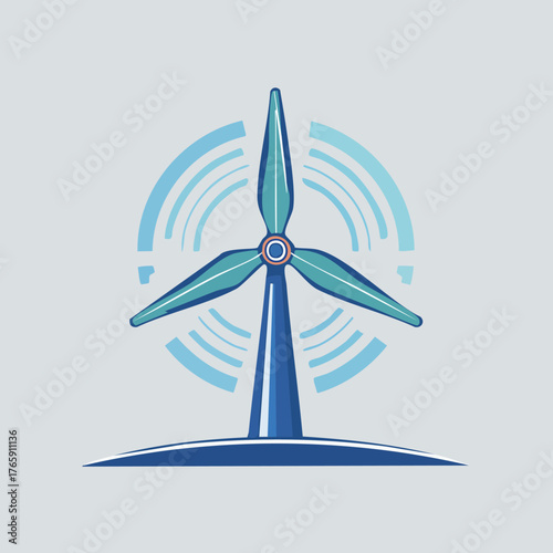 Wind turbine generating clean energy for sustainable future.