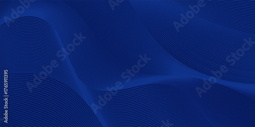 Premium background design with diagonal dark blue line pattern. Vector horizontal template for digital lux business banner, contemporary formal invitation, luxury voucher, prestigious gift certificate