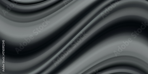 Smooth elegant black satin texture abstract background. Luxurious background design