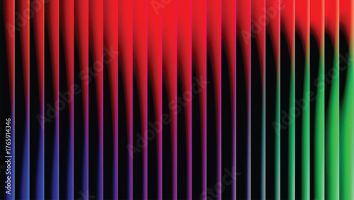 Abstract Vertical Gradient Stripes Background with Full Spectrum Rainbow Colors and 3D Effect