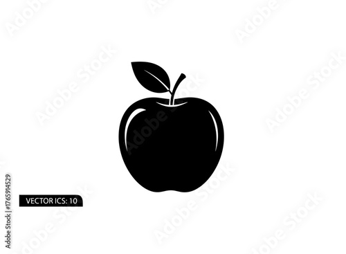 Black apple silhouette