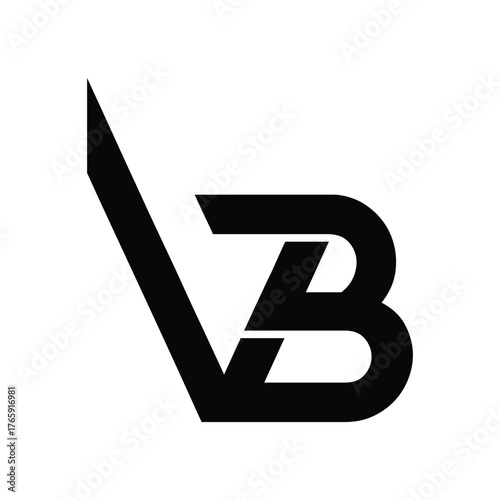   VB letter background vector design, VB logo design.
