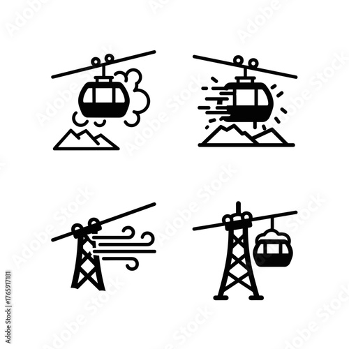 Cable Car in Blizzard, Winter Mountain Transportation Challenges