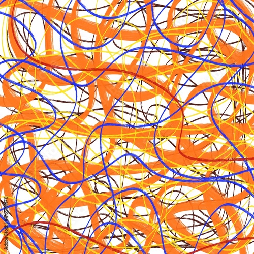 abstract orange background with random lines