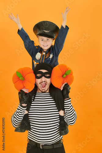 Joyful halloween duo