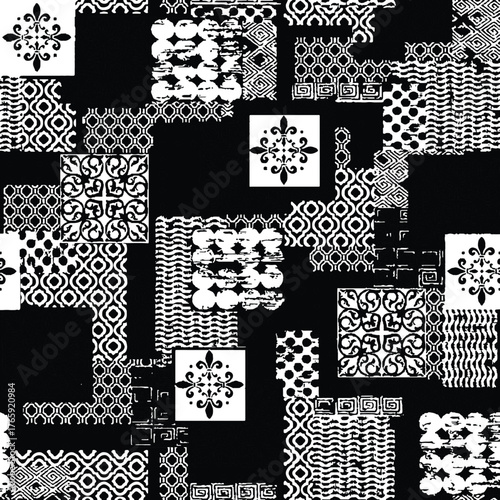 Seamless Pattern with Cute Daisy Flowers and Pansies. Feminine Texture in Country Style for Cloth, Textile, Wallpaper.	