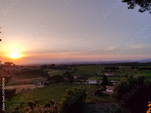 sunrise over the river