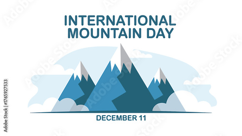 International Mountain Day Illustration Celebrating the Beauty and Importance of Mountain Ecosystems on December Eleventh