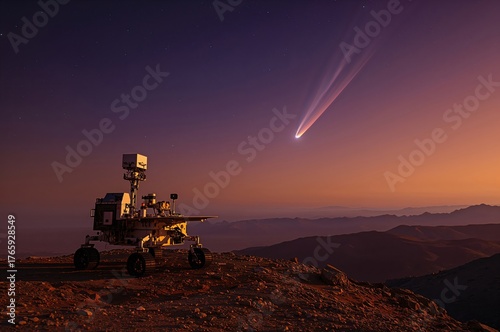 Martian Dusk: Rover Captures Comet 3I/ATLAS's Faint Celestial Tail