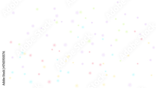 colorful confetti on white