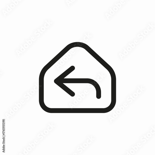 return to homepage icon sign vector