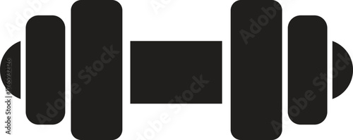 Dumbbell icon for fitness and gym concepts