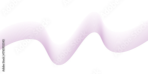 Abstract vector illustration of a colorful wave design with pink and purple curves, creating a dynamic light art backdrop