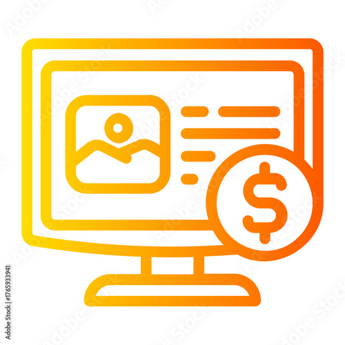 Web browser gradient icon