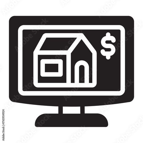 rent glyph icon